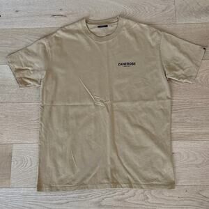 Zanerobe T-Shirt Short Sleeves ZDS Box Tee Size M Brown Black